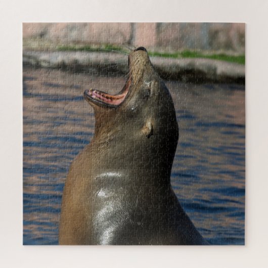 Lachende Zeehond Legpuzzel (Verticaal)