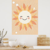 Lachende zon kwekerij Wall Art Poster (Keuken)