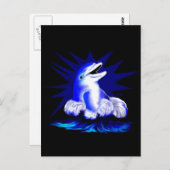 Lachender Delfin Briefkaart (Voorkant / Achterkant)