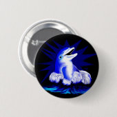 Lachender Delfin Ronde Button 5,7 Cm (Voorkant /achterkant)