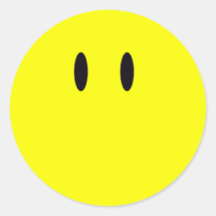 lacherig ronde sticker