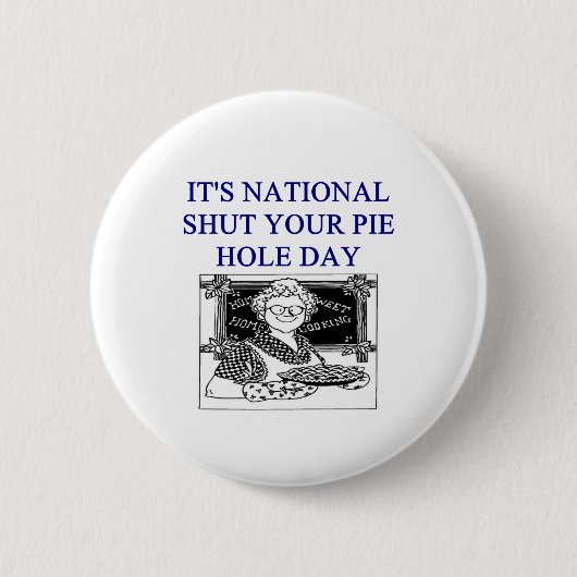 lachertje ronde button 5,7 cm (Voorkant)