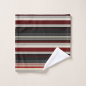 Lâches gris et rouges jettent oreiller (Gant de toilette)