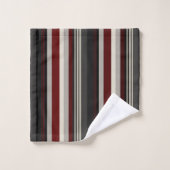 Lâches gris et rouges jettent oreiller (Gant de toilette)