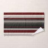 Lâches gris et rouges jettent oreiller (Serviette à main)