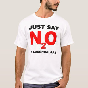 Lachgas Distikstofoxide Grappige T-Shirt
