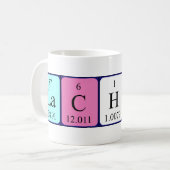 Lachlin tasse de nom de table périodique (Devant gauche)