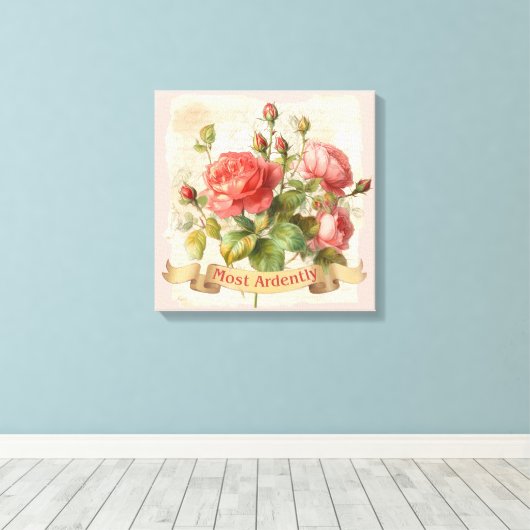 LACHT - Meest opwindend - Mr Darcy Canvas Afdruk (Insitu (Houten vloer))