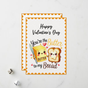 Lachwekkend dat jij de kaas bent bij mijn brood op feestdagenkaart