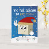 Lachwekkend Het is de tijd om tofu te eten, Vegan Kaart (Gele Bloem)