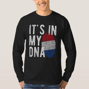 Lachwekkend, het zit in mijn DNA Nederland vlag Vi T-shirt