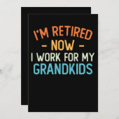 Lachwekkend, ik ben gestopt met werken en nu werk kaart (Voorkant / Achterkant)