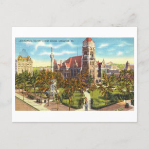 Lackawanna County Court House in Scranton, Penn., Briefkaart