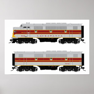 Lackawant Diesel F3 A-B Set Poster