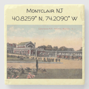 Lackawant RR Station, Montclair NJ Stenen Onderzetter