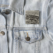 Laconia Car Company Vierkante Button 5,1 Cm (In situ)