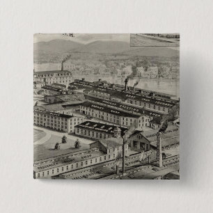 Laconia Car Company Vierkante Button 5,1 Cm