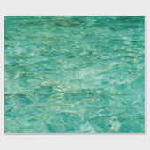 Lacquer zee wateroceaan cadeaupapier (Vlak)