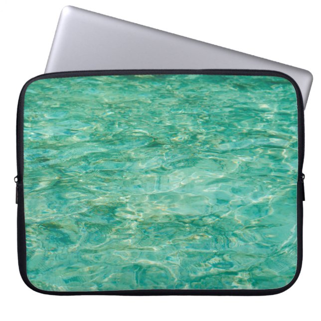 Lacquer zee wateroceaan laptop sleeve (Voorkant)