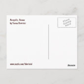 L'Acropole, carte postale d'Athènes (Dos)