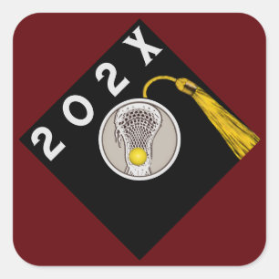Lacrosse 2025 vierkante sticker