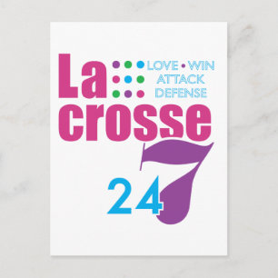 Lacrosse 24/7 briefkaart