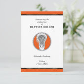 Lacrosse Afstuderen Aankondiging (Staand voorkant)