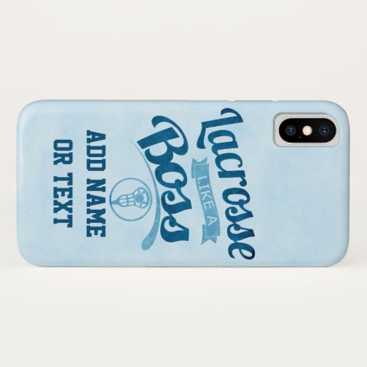 Lacrosse als een baas Case-Mate iPhone case (Achterkant (horizontaal))