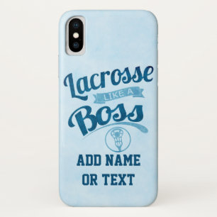 Lacrosse als een baas iPhone x hoesje