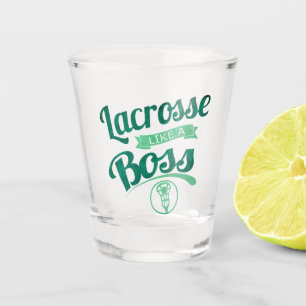 Lacrosse als een baas shot glas