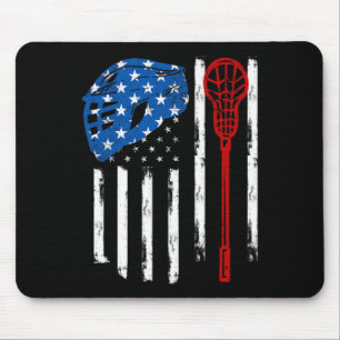 Lacrosse American Flag Lax Helmet Stick 4t Muismat