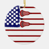 Lacrosse Americas Game Keramisch Ornament (Voorkant)
