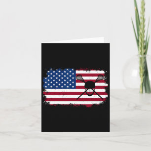 Lacrosse Amerikaanse vlag kunst voor mannen vrouwe Kaart