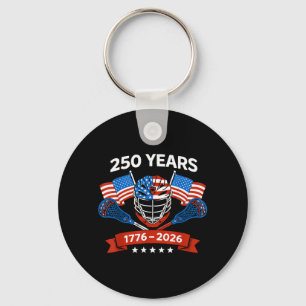 Lacrosse Amerikaanse Vlag Lax Helm Sticks 4 juli Sleutelhanger