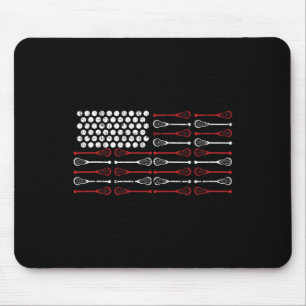 Lacrosse Amerikaanse Vlag Lax Mom Design Muismat