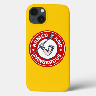 Lacrosse Armed en Dangerous iPhone 6 hoesje