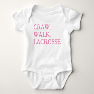 LACROSSE BABY MEISJE ONESIE ROZE WITTE TOP TSHIRT