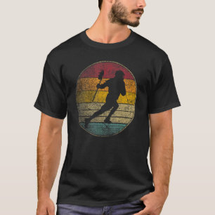Lacrosse Ball Stick Retro Style  70 s 80 T-shirt