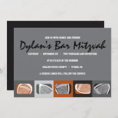 LACROSSE Bar Mitzvah Invitation (Devant / Derrière)