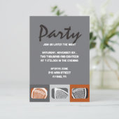 LACROSSE Bar Mitzvah Invitation Carte Réception (Debout devant)