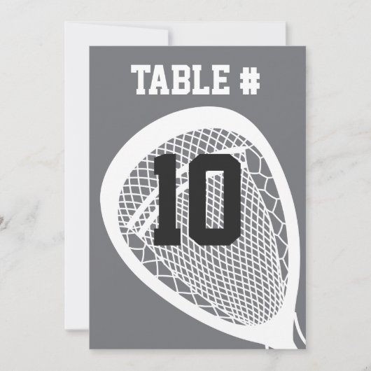 LACROSSE Bar Mitzvah TABLE CARTE DE SIÈGE (Devant)