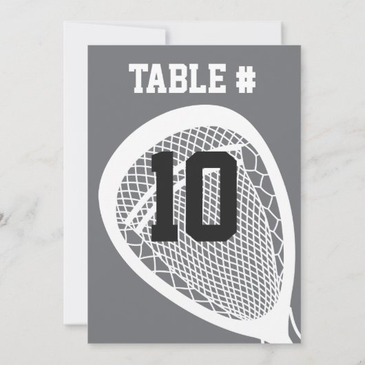 LACROSSE Bar Mitzvah TABLE CARTE DE SIÈGE (Dos)