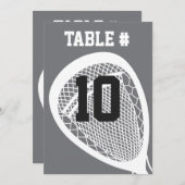 LACROSSE Bar Mitzvah TABLE CARTE DE SIÈGE (Devant / Derrière)