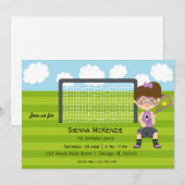 Lacrosse Birthday girl Kaart (Voorkant / Achterkant)