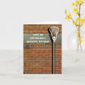 Lacrosse Birthday Kaart (Gele Bloem)