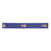 Lacrosse Blue Satin Ribbon Lint (Voorkant)