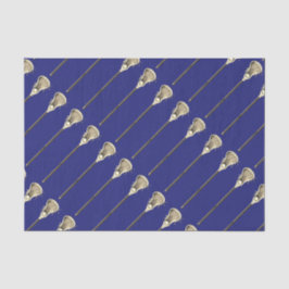 Lacrosse Blue Sports Tissue Paper Tissuepapier