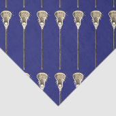 Lacrosse Blue Sports Tissue Paper Tissuepapier (Detail)