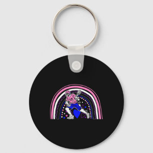 Lacrosse Boho Rainbow LGBT-Q Cool Genderfluid Prid Sleutelhanger