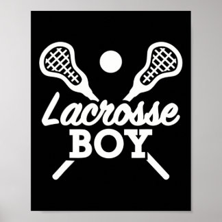 Lacrosse Boy Poster